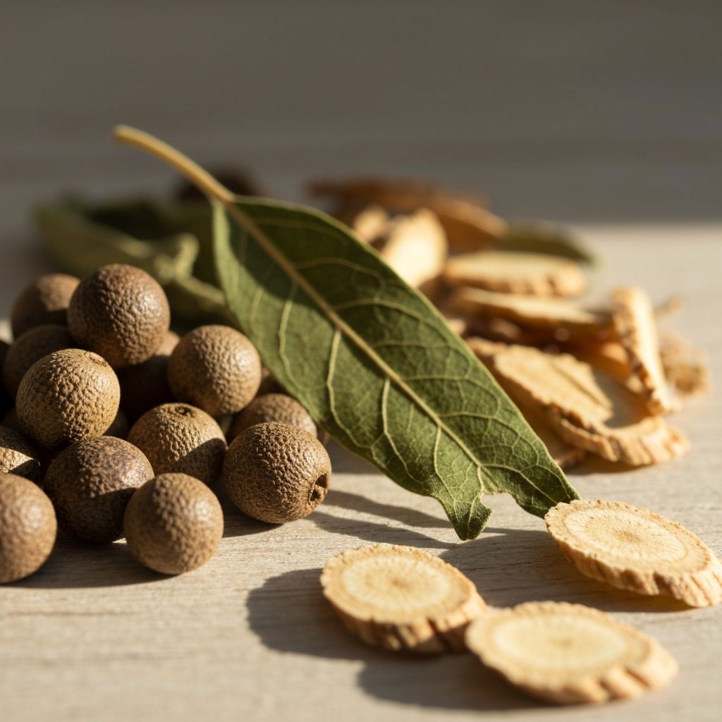 Different dried plant parts